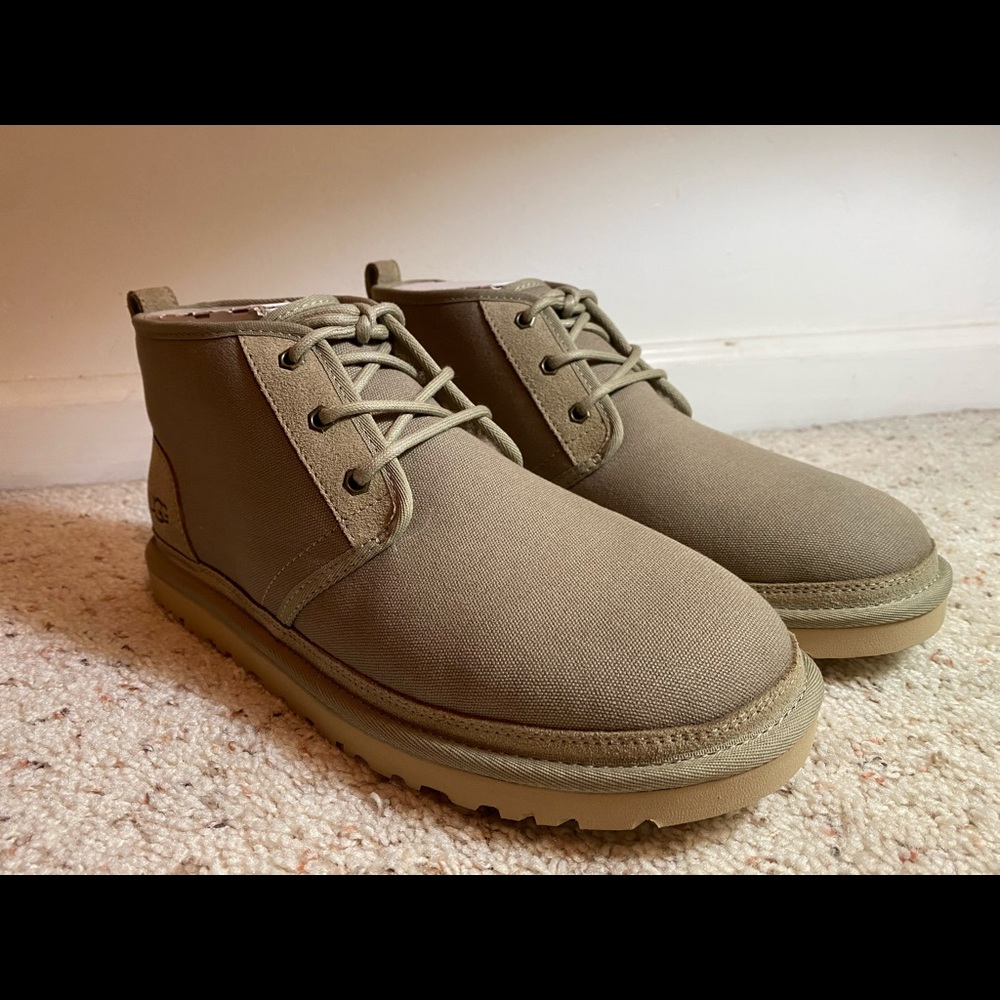 UGG Men’s Neumel Canvas Boot in Dune, Size US 11.